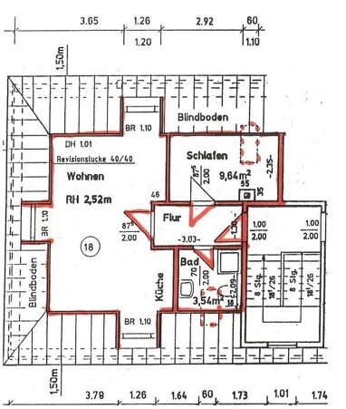 Wohnung zur Miete 370 € 1,5 Zimmer 37 m² 2. Geschoss Gartenstrasse 22 Coswig 01640