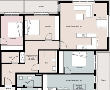 Wohnung zur Miete 920 € 2 Zimmer 87,8 m² frei ab 01.02.2025 Schlitz Schlitz 36110