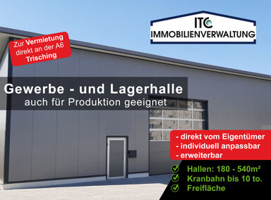 Halle/Industriefläche zur Miete 360 m² Lagerfläche teilbar ab 360 m² Trisching Schmidgaden 92546