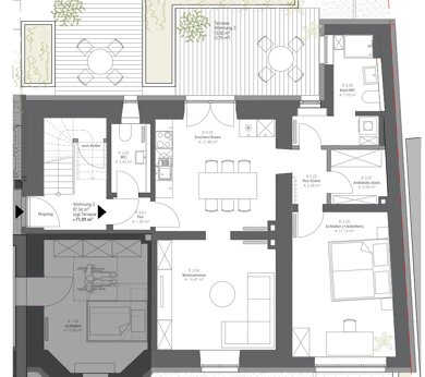 Wohnung zur Miete 960 € 2 Zimmer 71,1 m² EG frei ab 01.04.2025 Trierer Straße 95 Igel Igel 54298