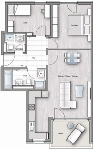 Wohnung zur Miete 1.500 € 3 Zimmer 77 m² 5. Geschoss Südliche Ingolstädterstr. 5a Lohhof Unterschleißheim 85716