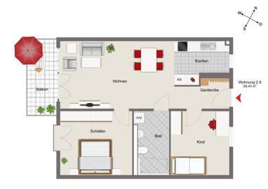 Wohnung zum Kauf Provisionsfrei 336.800 € 3 Zimmer 69,5 m² Saal Saal 93342