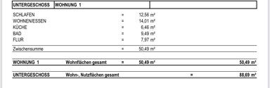 Wohnung zur Miete 700 € 2 Zimmer 51 m² UG frei ab sofort Deutenberg - Dauchinger Straße Villingen-Schwenningen 78056