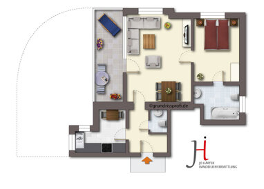 Wohnung zur Miete 700 € 2 Zimmer 66 m² Bad Orb 63619