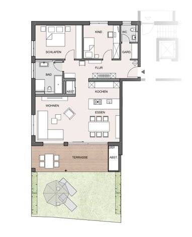 Wohnung zum Kauf 455.000 € 3,5 Zimmer 107,8 m² Gailingen am Hochrhein 78262
