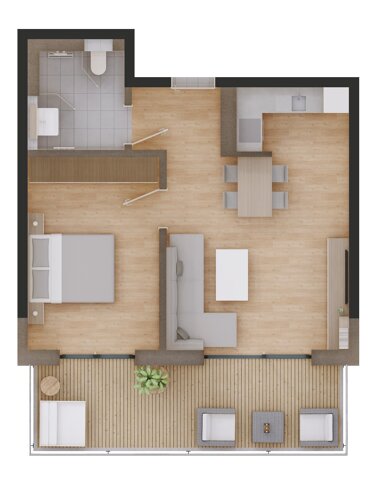 Wohnung zum Kauf Provisionsfrei 234.900 € 2 Zimmer 53 m² 2. Geschoss Dr.-Schellerer-Straße 61 Viechtach Viechtach 94234