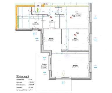 Wohnung zur Miete 1.150 € 3 Zimmer 91 m² EG frei ab 01.06.2025 Delitzsch Delitzsch 04509