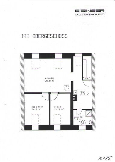 Wohnung zur Miete 760 € 73 m² 3. Geschoss Maxplatz 10 Traunstein Traunstein 83278