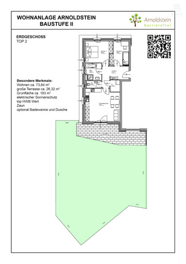 Wohnung zum Kauf 304.070 € 3 Zimmer 73,8 m² Arnoldstein 9601