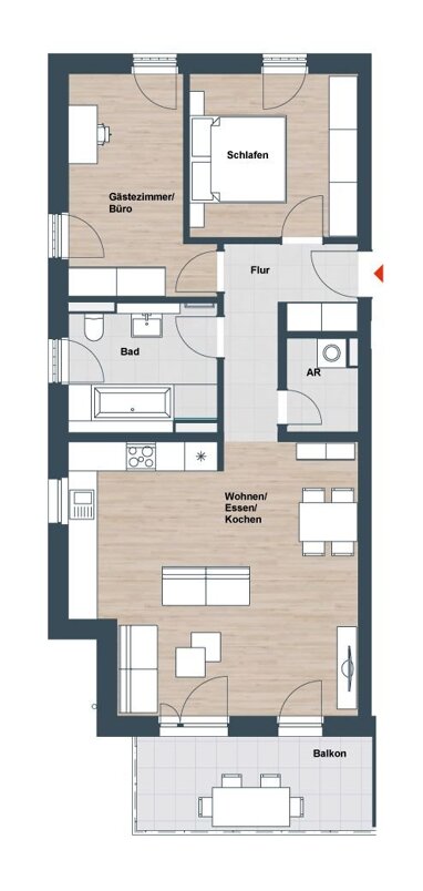 Wohnung zum Kauf Provisionsfrei 549.950 € 3 Zimmer 78,6 m² 1. Geschoss Am Sailersberg Röthenbach Röthenbach an der Pegnitz 90552