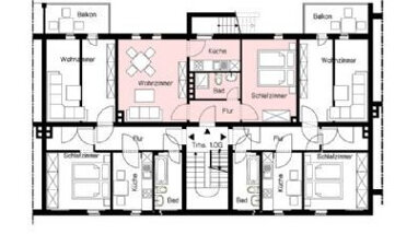Wohnung zur Miete 375 € 2 Zimmer 42 m² 1. Geschoss An der Innerste-Au 26 West Hildesheim 31139