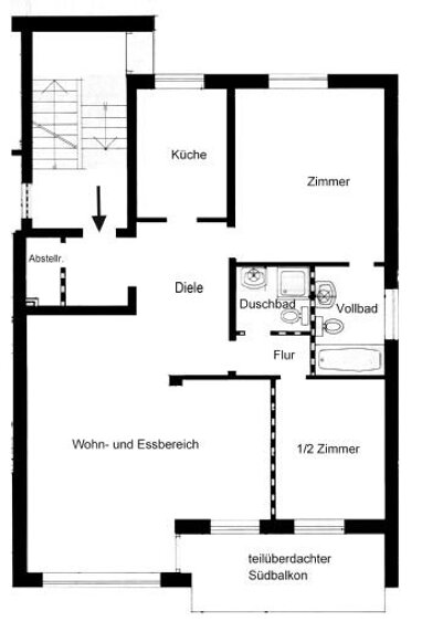 Wohnung zum Kauf Provisionsfrei 279.000 € 2,5 Zimmer 91 m² 3. Geschoss Glinde 21509