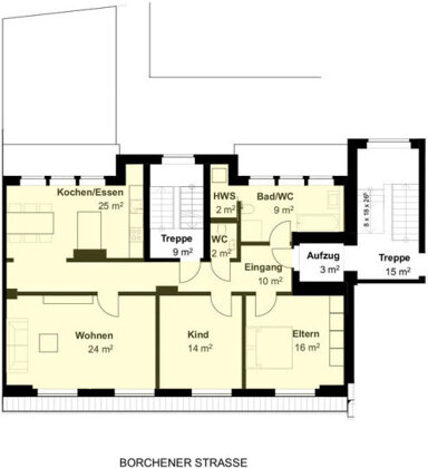 Wohnung zur Miete 800 € 3 Zimmer 140 m² frei ab sofort Borchener Straße Paderborn - Kernstadt Paderborn 33098