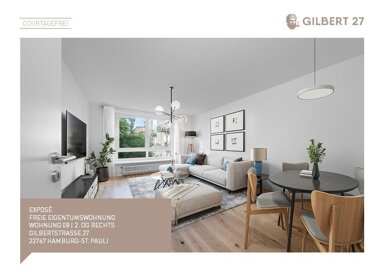 Wohnung zum Kauf provisionsfrei 365.000 € 2 Zimmer 52,6 m² 2. Geschoss frei ab sofort Gilbertstraße 27 St.Pauli Hamburg 22767