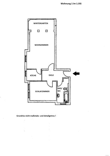 Wohnung zum Kauf 85.000 € 2 Zimmer 62 m² 1. Geschoss Platanenstraße Volkstedt Rudolstadt 07407