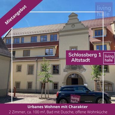 Wohnung zur Miete 925 € 2 Zimmer 100,8 m² 1. Geschoss Schlossberg 1 Altstadt Halle / Mitte 06108