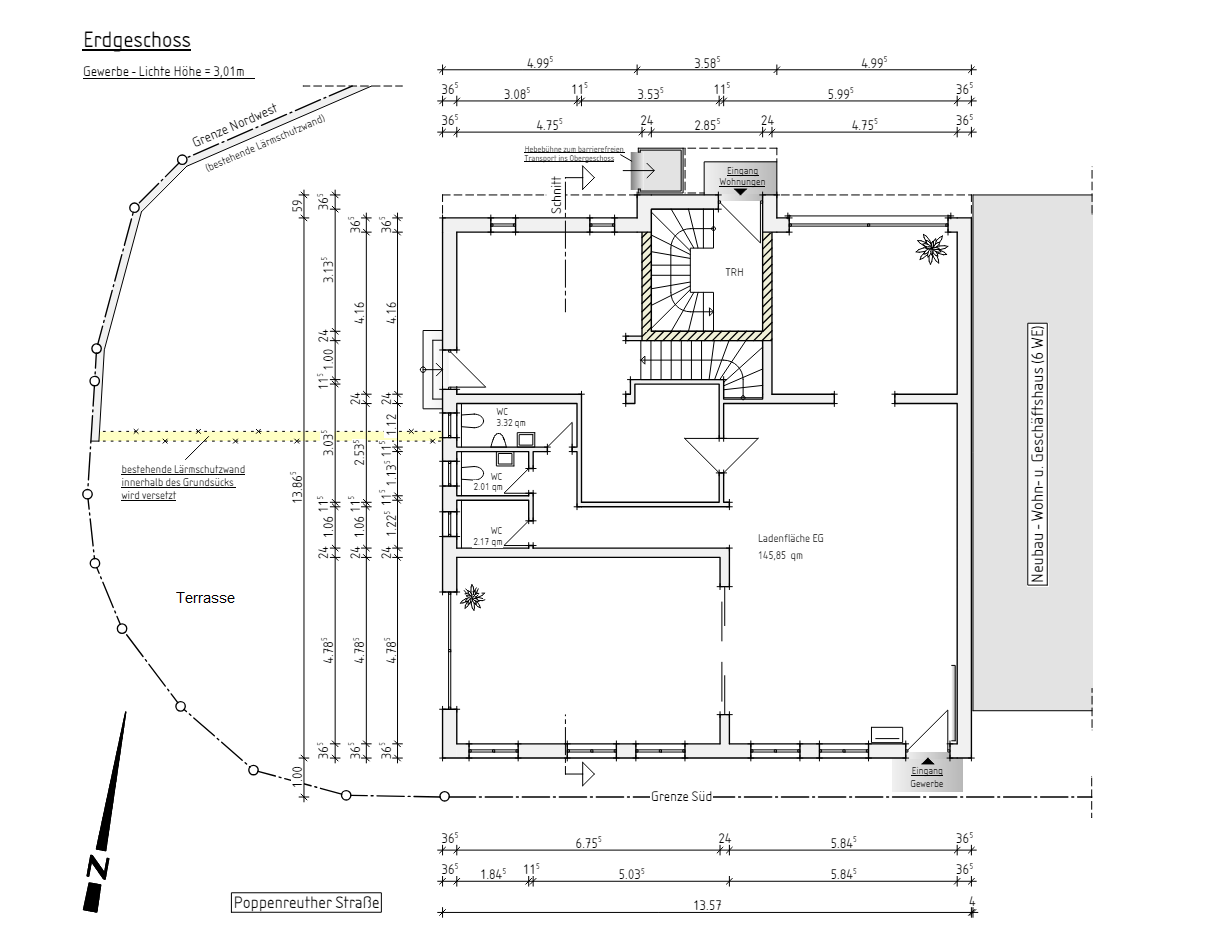 Ladenfläche zur Miete 2.800 € 4 Zimmer 145 m²<br/>Verkaufsfläche Poppenreuth 140 Fürth 90765