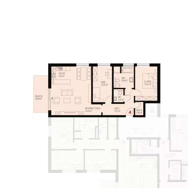 Wohnung zum Kauf Provisionsfrei 435.000 € 3 Zimmer 82,2 m² Fischingerstraße 15 Binzen 79589