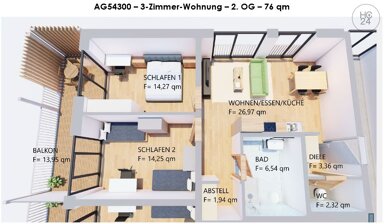 Wohnung zur Miete Wohnen auf Zeit 1.680 € 3 Zimmer 76 m² frei ab sofort Kaufbeuren Kaufbeuren 87600