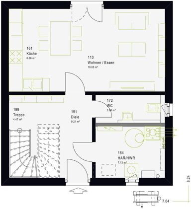 Haus zum Kauf provisionsfrei 223.000 € 3 Zimmer 98 m² 2.700 m² Grundstück Borrentin 17111