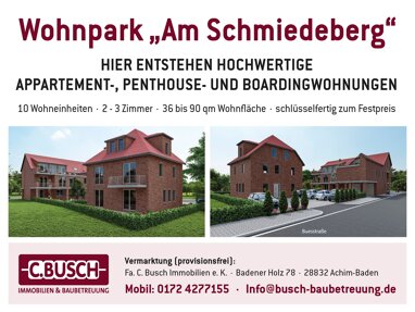 Wohnung zum Kauf 299.900 € 4 Zimmer 62 m² 1. Geschoss frei ab sofort Am Schmiedeberg 25 Achim Achim 28832