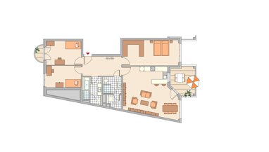 Wohnung zum Kauf Provisionsfrei 1.081.700 € 4 Zimmer 125 m² 1. Geschoss Hainer Weg 50b Sachsenhausen - Süd Frankfurt am Main 60599