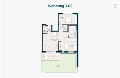 Terrassenwohnung zum Kauf provisionsfrei 490.000 € 3 Zimmer 94,2 m² EG Bachwiesen Zirndorf Zirndorf 90513