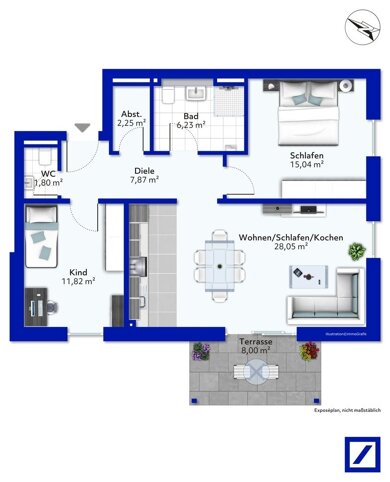 Wohnung zum Kauf provisionsfrei 327.876 € 3 Zimmer 73,7 m² Welschbillig Welschbillig 54298