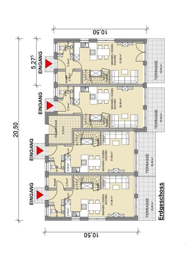 Doppelhaushälfte zum Kauf Provisionsfrei 360.000 € 4 Zimmer 92 m² Grester Straße 98 Asemissen Leopoldshöhe 33818
