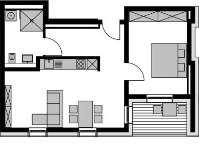 Wohnung zum Kauf provisionsfrei als Kapitalanlage geeignet 389.000 € 2 Zimmer 59,8 m² Südstadt Fürth 90763