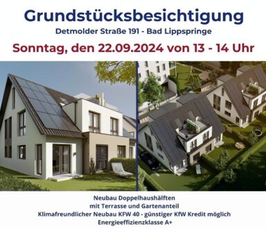 Doppelhaushälfte zum Kauf provisionsfrei 533.500 € 6 Zimmer 135 m² 256 m² Grundstück Bad Lippspringe 33175