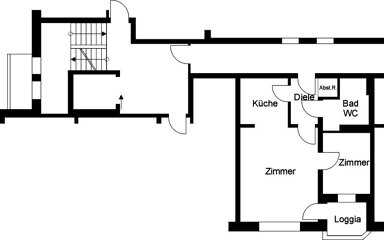 Wohnung zur Miete nur mit Wohnberechtigungsschein 256,70 € 1 Zimmer 42,6 m² 3. Geschoss frei ab sofort Otto-Fischer-Str. 37 Neustadt - Süd Köln 50674