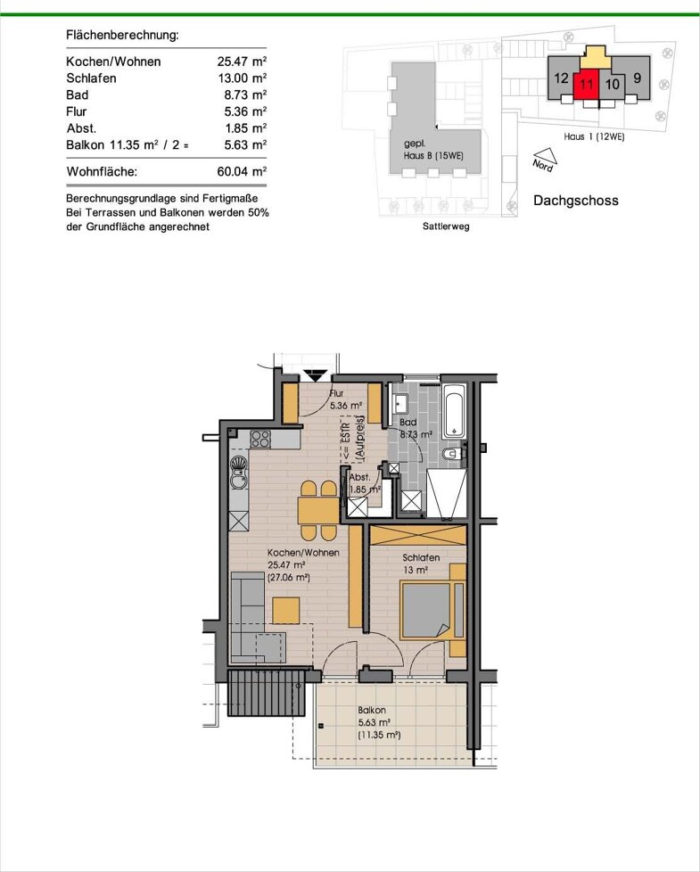 Wohnung zum Kauf provisionsfrei 239.000 € 2 Zimmer 60,1 m² Egg Egg 87743