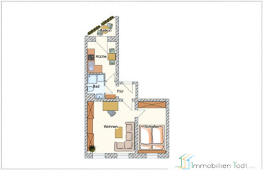 Apartment zur Miete 208 € 2 Zimmer 51 m² Seumestr. 82 Haselbrunn Plauen 08525