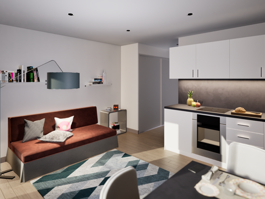 Studio zum Kauf provisionsfrei als Kapitalanlage geeignet 205.900 € 1 Zimmer 26,4 m² Markgrafenstraße 50 Kriegshaber Augsburg 86156