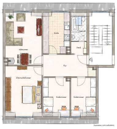 Wohnung zum Kauf 149.000 € 4 Zimmer 81,5 m² Haste 70 Osnabrück 49090