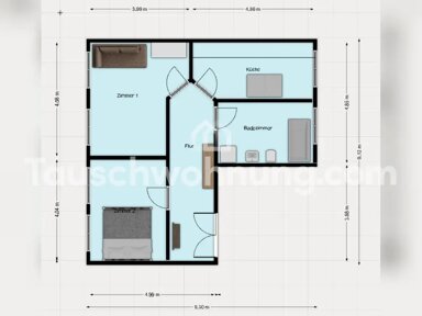 Wohnung zur Miete Tauschwohnung 500 € 2 Zimmer 69 m² 1. Geschoss Altlindenau Leipzig 04177