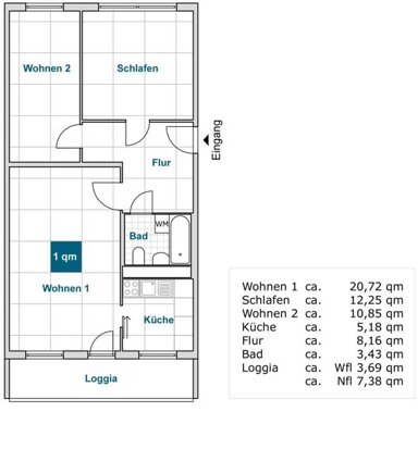 Wohnung zur Miete nur mit Wohnberechtigungsschein 506 € 3 Zimmer 64,3 m² frei ab 23.11.2024 Curt-Querner-Str. 17 Strehlen (Wilhelm-Lachnit-Str.) Dresden 01219