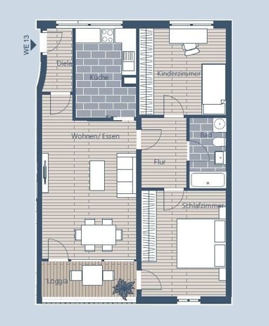 Wohnung zum Kauf Provisionsfrei 217.415 € 3 Zimmer 75,2 m² 2. Geschoss Lindenau Leipzig 04177