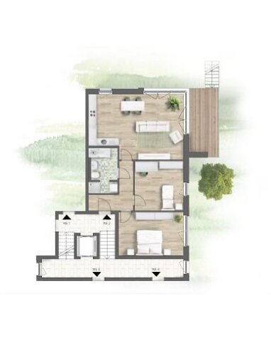 Terrassenwohnung zum Kauf Provisionsfrei 387.260 € 3 Zimmer Teichertring Meißen Meißen 01662