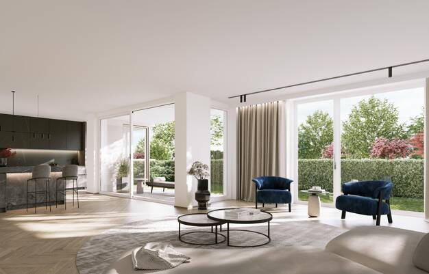 Terrassenwohnung zum Kauf - Neubau provisionsfrei 2.379.800 € 4 Zimmer 132,6 m² EG frei ab sofort Brunhildenstraße 23 Neuhausen-Nymphenburg München 80639