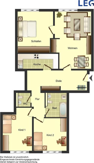 Wohnung zur Miete nur mit Wohnberechtigungsschein 555,44 € 4 Zimmer 107,2 m² 1. Geschoss Steinstraße 44a Bergneustadt Bergneustadt 51702
