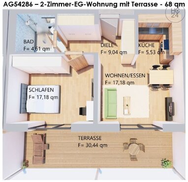 Wohnung zur Miete Wohnen auf Zeit 1.420 € 2 Zimmer 68 m² frei ab sofort Kaufbeuren Kaufbeuren 87600
