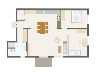 Wohnung zur Miete 1.320 € 3 Zimmer 91 m² 1. Geschoss Antoniterstr. 6-8 Lamboy Hanau 63452