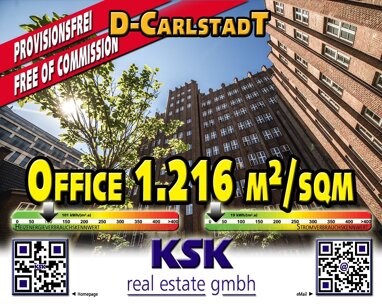Bürofläche zur Miete Provisionsfrei 26.752 € 1.216 m² Bürofläche teilbar von 780 m² bis 1.216 m² Stadtmitte Düsseldorf 40213