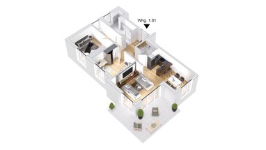 Wohnung zum Kauf provisionsfrei 396.933 € 3,5 Zimmer 92,3 m² Dietenheim Dietenheim 89165