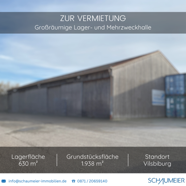 Lagerhalle zur Miete 6.420 € 630 m² Lagerfläche Vilsbiburg Vilsbiburg 84137