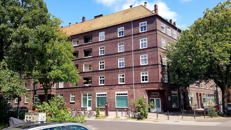 Wohnung zur Miete 1.165,78 € 2 Zimmer 54,2 m²<br/>Wohnfläche Ab sofort<br/>Verfügbarkeit Bartholomäusstr. 82 Barmbek - Süd Hamburg 22083