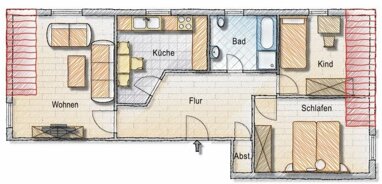 Wohnung zur Miete 840 € 3 Zimmer 73 m² 2. Geschoss Winsen - Kernstadt Winsen (Luhe) 21423