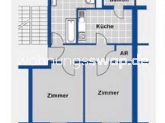 Studio zur Miete Tauschwohnung 449 € 2 Zimmer 55 m² 5. Geschoss Altona-Nord Hamburg 22769